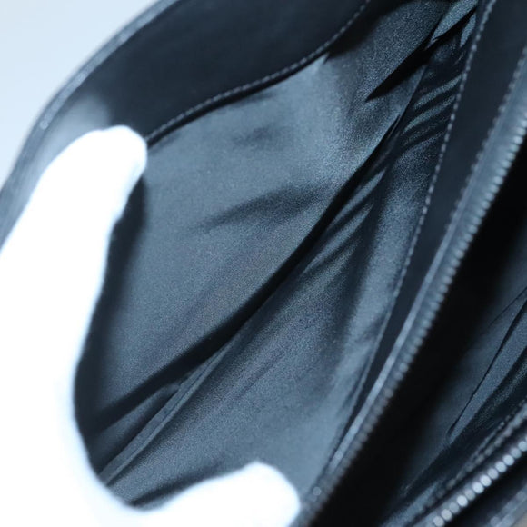 CHANEL Chain Hand Bag Leather Black CC Auth bs24390