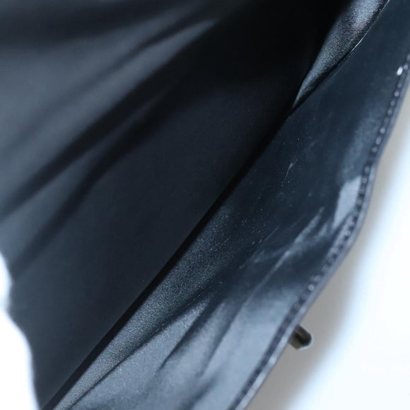 CHANEL Chain Hand Bag Leather Black CC Auth bs24390