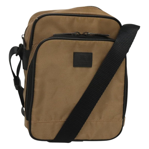 BURBERRY Black label Shoulder Bag Nylon Beige Auth bs24395