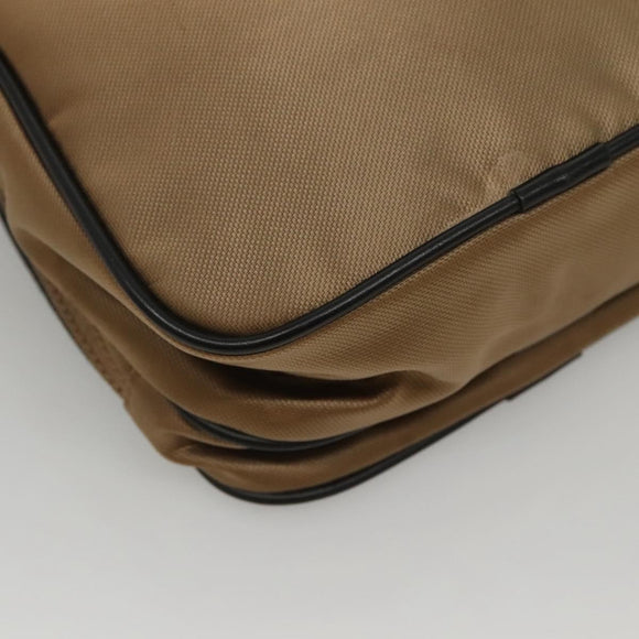 BURBERRY Black label Shoulder Bag Nylon Beige Auth bs24395