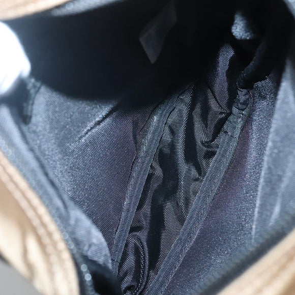 BURBERRY Black label Shoulder Bag Nylon Beige Auth bs24395