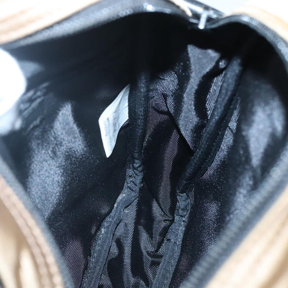 BURBERRY Black label Shoulder Bag Nylon Beige Auth bs24395