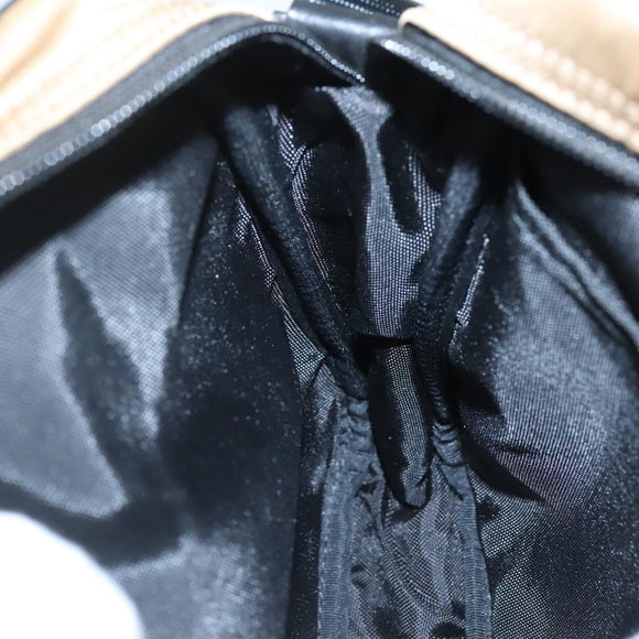 BURBERRY Black label Shoulder Bag Nylon Beige Auth bs24395
