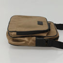 BURBERRY Black label Shoulder Bag Nylon Beige Auth bs24395-3