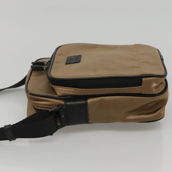 BURBERRY Black label Shoulder Bag Nylon Beige Auth bs24395