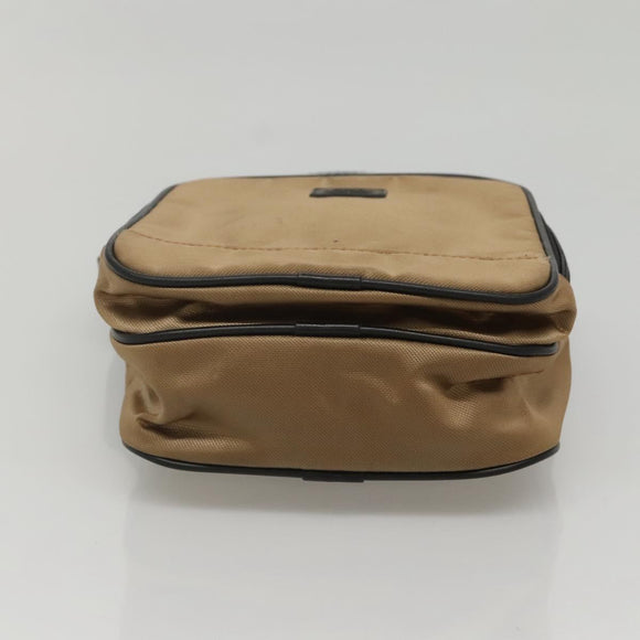 BURBERRY Black label Shoulder Bag Nylon Beige Auth bs24395