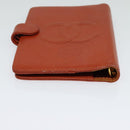 CHANEL Agenda 5241136 Day Planner Cover Caviar Skin Brown CC Auth bs24399-5