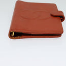 CHANEL Agenda 5241136 Day Planner Cover Caviar Skin Brown CC Auth bs24399-6