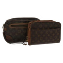 LOUIS VUITTON Monogram Clutch Bag 2Set  LV Auth bs24403-1