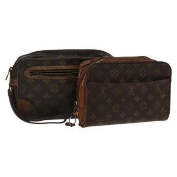 LOUIS VUITTON Monogram Clutch Bag 2Set  LV Auth bs24403