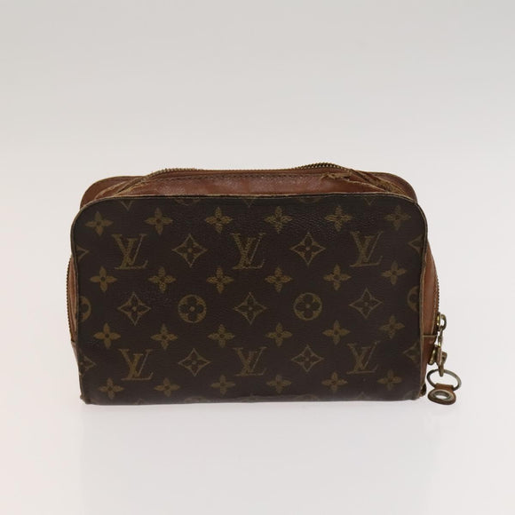 LOUIS VUITTON Monogram Clutch Bag 2 Set LV Auth bs24403