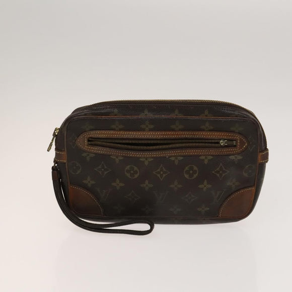 LOUIS VUITTON Monogram Clutch Bag 2 Set LV Auth bs24403