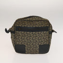 CELINE Macadam Canvas Shoulder Hand Bag PVC Canvas 3 Set Brown Navy Auth bs24405-15