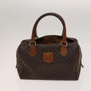 CELINE Macadam Canvas Shoulder Hand Bag PVC Canvas 3 Set Brown Navy Auth bs24405-2