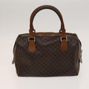 CELINE Macadam Canvas Shoulder Hand Bag PVC Canvas 3 Set Brown Navy Auth bs24405-3