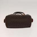 CELINE Macadam Canvas Shoulder Hand Bag PVC Canvas 3 Set Brown Navy Auth bs24405-6