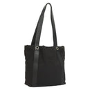 BVLGARI Logo mania Shoulder Bag Nylon Black Silver Auth bs24412-1