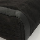 BVLGARI Logo mania Shoulder Bag Nylon Black Silver Auth bs24412-9