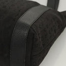 BVLGARI Logo mania Shoulder Bag Nylon Black Silver Auth bs24412-14