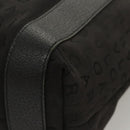 BVLGARI Logo mania Shoulder Bag Nylon Black Silver Auth bs24412-16