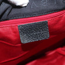 BVLGARI Logo mania Shoulder Bag Nylon Black Silver Auth bs24412-17