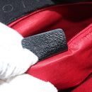 BVLGARI Logo mania Shoulder Bag Nylon Black Silver Auth bs24412-12