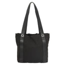 BVLGARI Logo mania Shoulder Bag Nylon Black Silver Auth bs24412-2