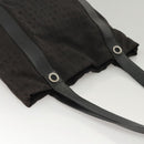 BVLGARI Logo mania Shoulder Bag Nylon Black Silver Auth bs24412-6