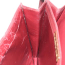 CARTIER Must Line Shoulder Bag Leather Bordeaux Gold Auth bs24414-20