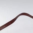 CARTIER Must Line Shoulder Bag Leather Bordeaux Gold Auth bs24414-8