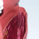 CARTIER Clutch Bag Leather Bordeaux Gold Auth bs24416-17