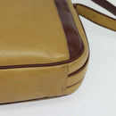 CARTIER Shoulder Bag Leather Yellow Gold Auth bs24418-14