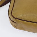 CARTIER Shoulder Bag Leather Yellow Gold Auth bs24418-15