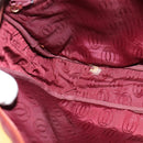 CARTIER Shoulder Bag Leather Yellow Gold Auth bs24418-18