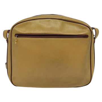 CARTIER Shoulder Bag Leather Yellow Gold Auth bs24418 - 0