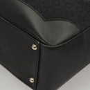 CELINE C Macadam Canvas Hand Bag Black Silver Auth bs24420-14