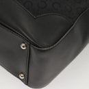 CELINE C Macadam Canvas Hand Bag Black Silver Auth bs24420-16
