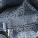 CELINE C Macadam Canvas Hand Bag Black Silver Auth bs24420-11
