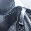 CELINE C Macadam Canvas Hand Bag Black Silver Auth bs24420-18