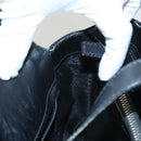 CELINE C Macadam Canvas Hand Bag Black Silver Auth bs24420-22