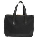 CELINE C Macadam Canvas Hand Bag Black Silver Auth bs24420-2