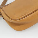 LOEWE Anagram Shoulder Bag Leather Yellow Auth bs24428-16