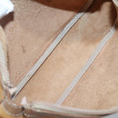 LOEWE Anagram Shoulder Bag Leather Yellow Auth bs24428-12