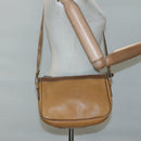 LOEWE Anagram Shoulder Bag Leather Yellow Auth bs24428-20