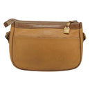 LOEWE Anagram Shoulder Bag Leather Yellow Auth bs24428-2