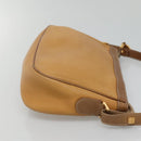 LOEWE Anagram Shoulder Bag Leather Yellow Auth bs24428-3
