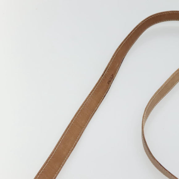 LOEWE Anagram Shoulder Bag Leather Yellow Auth bs24428