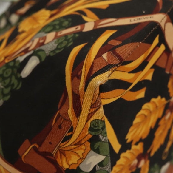 LOEWE Shoulder Bag Canvas Yellow Auth bs24429