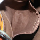 LOEWE Shoulder Bag Canvas Yellow Auth bs24429-12