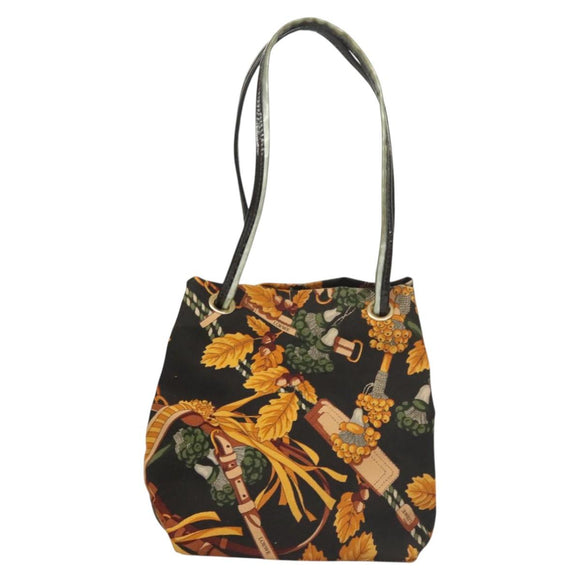 LOEWE Shoulder Bag Canvas Yellow Auth bs24429